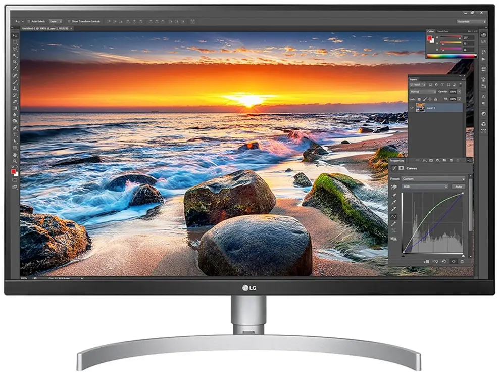 lg 27UL850-W monitor przod